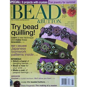 Bead and Button Magazine June 2008 Japanese Loomwork Patterns Inside